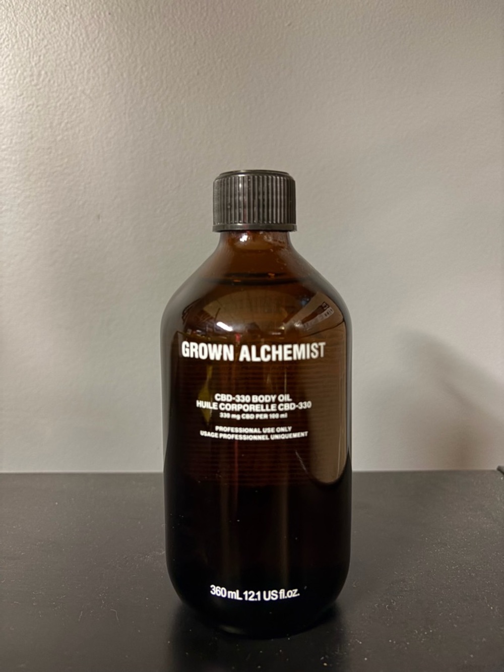 Grown Alchemist Amber and Black Apothecary Bottle